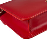 Bvlgari Red Calfskin Serpenti Forever Galuchat Crossbody Bag