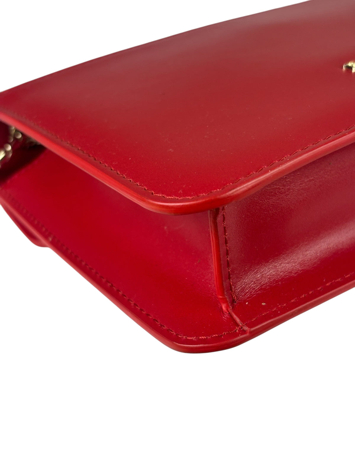 Bvlgari Red Calfskin Serpenti Forever Galuchat Crossbody Bag