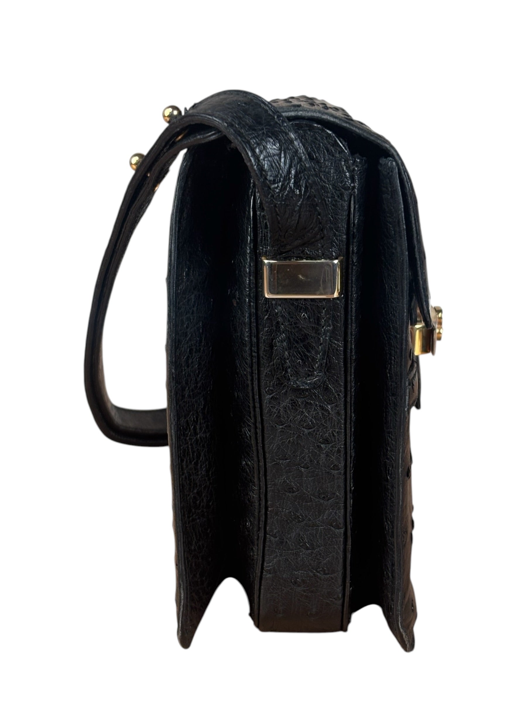 Balenciaga Vintage Black Leather Shoulder Bag