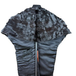 Vintage Black Fur Shawl