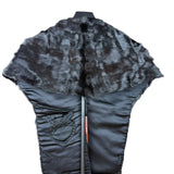 Vintage Black Fur Shawl