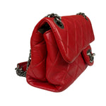 Chanel Striking Red Quilted Rocks Small Flap Bag 2014