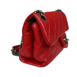 Chanel Striking Red Quilted Rocks Small Flap Bag 2014