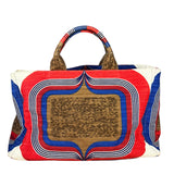 Prada Cabas Printed Canapa Tote
