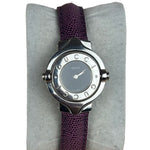 Gucci 6600L Turn Face Purple Leather Strap
