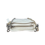 Chanel White Quilted Leather Small Gabrielle Hobo Bag 2019