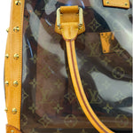 Louis Vuitton Vintage Brown Leather/PVC Monogram Ambre Tote
