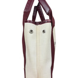 Balenciaga Canvas Maroon Cabas XS Tote Bag