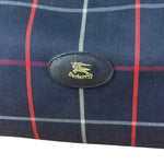 Burberry Blue Nova Check Vintage Boston Bag