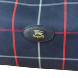 Burberry Blue Nova Check Vintage Boston Bag
