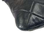 Chanel Black/Golden Quilted Lambskin Night Clutch On Chain Flap Bag 2012