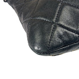 Chanel Black/Golden Quilted Lambskin Night Clutch On Chain Flap Bag 2012
