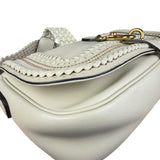 Gucci Limited Edition White Leather Marrakech Satchel Shoulder Bag