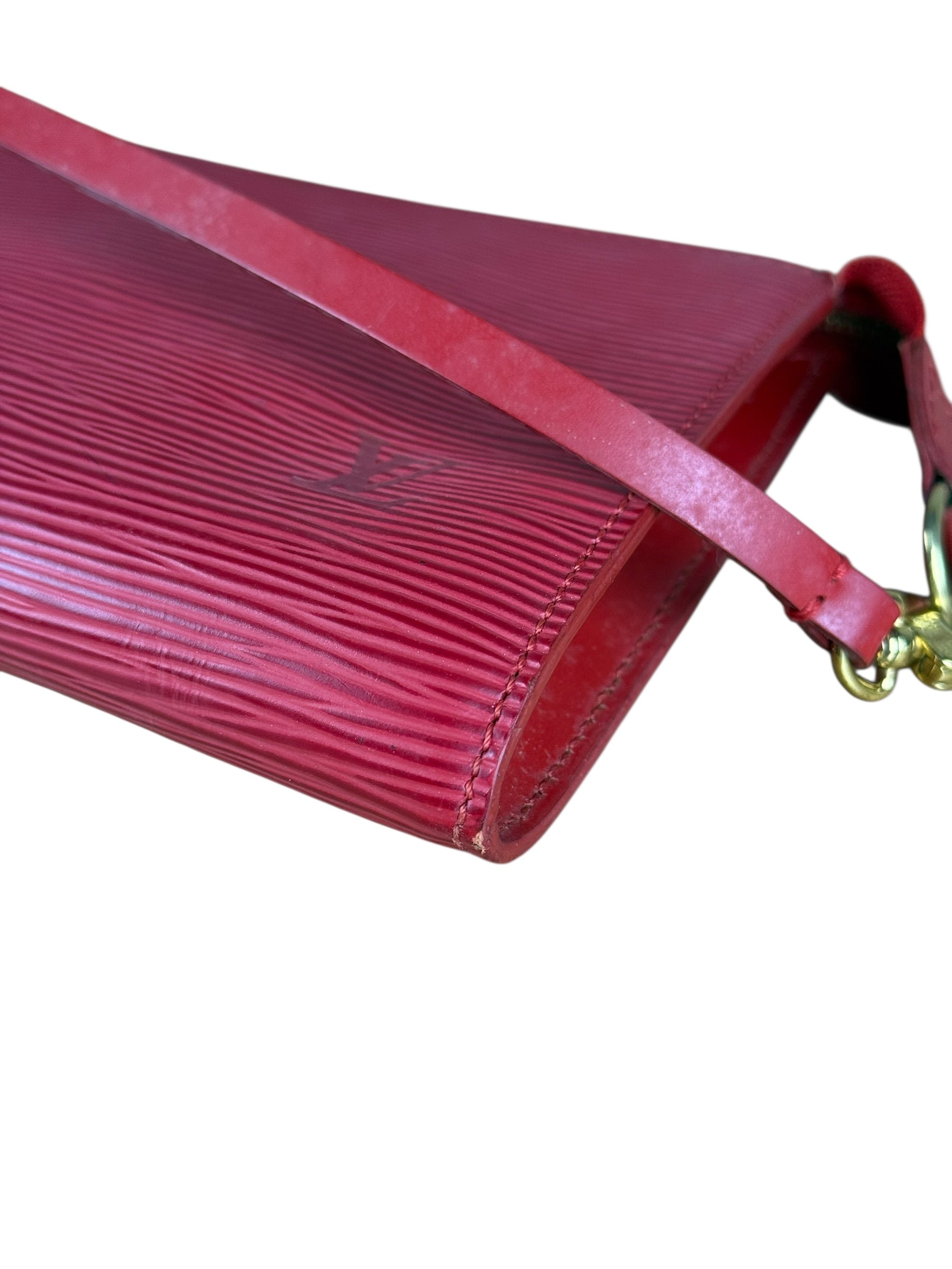 Louis Vuitton Red Epi Leather Pochette