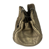 Chanel Metallic Gold Quilted Caviar Just Mademoiselle Bowling Bag 2010