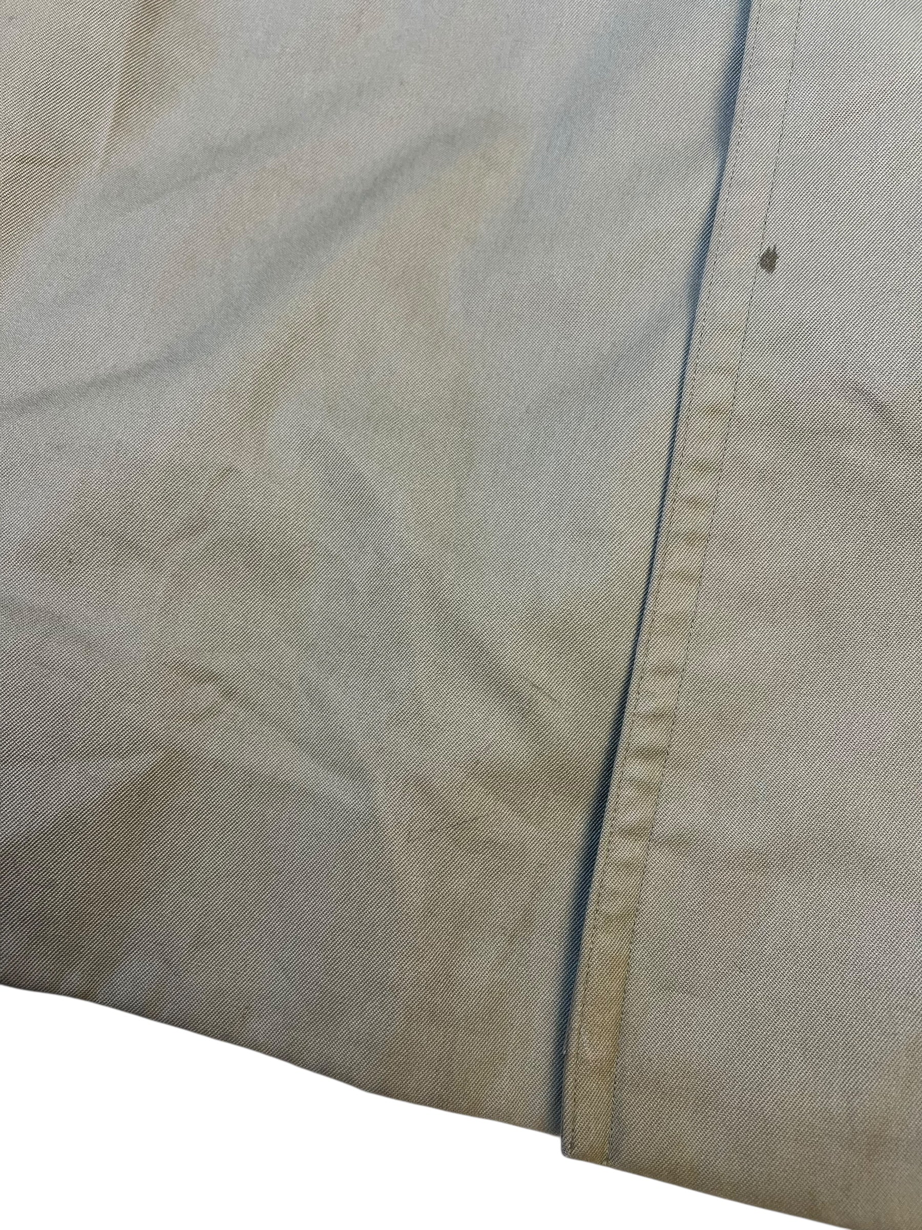 Burberry Vintage Khaki Plaid Lined Coat