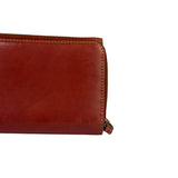 Coach Red Leather Zip Wallet