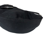 Fendi Black Leather Trim Mamma Baguette