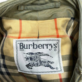 Burberry Vintage Sage Green Trench Coat