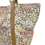 Fendi FF Floral Zucchino Shoulder Tote