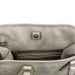 Prada Saffiano Lux Leather Grey 2Way Shopping Bag