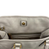 Prada Saffiano Lux Leather Grey 2Way Shopping Bag