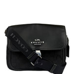 Coach Black Leather Pace Messenger Crossbody Bag
