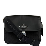 Coach Black Leather Pace Messenger Crossbody Bag