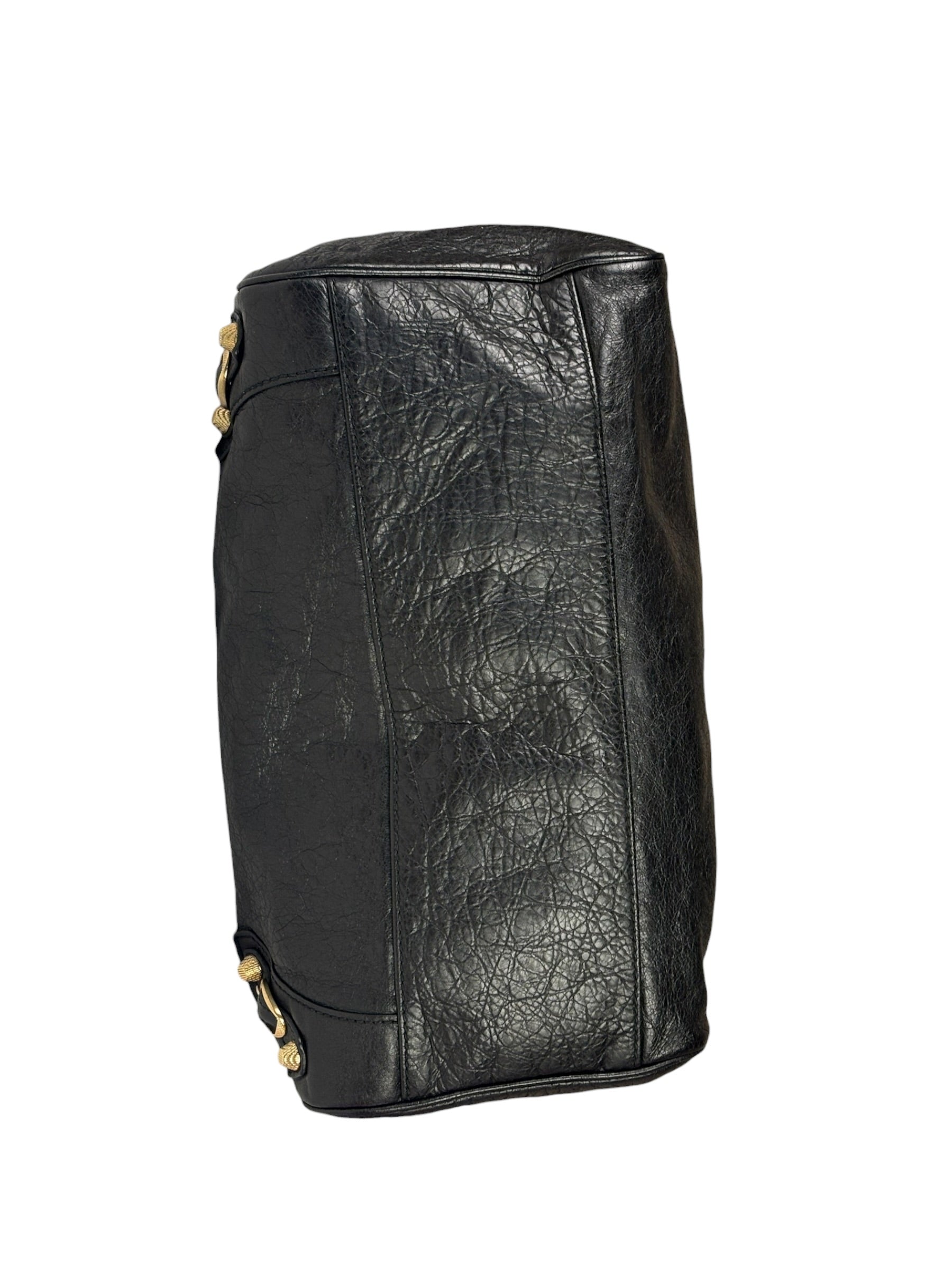 Balenciaga Black Leather Giant 12 City Bag