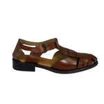 Hereu Brown Leather Pesca Fisherman Sandals