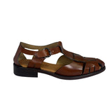 Hereu Brown Leather Pesca Fisherman Sandals