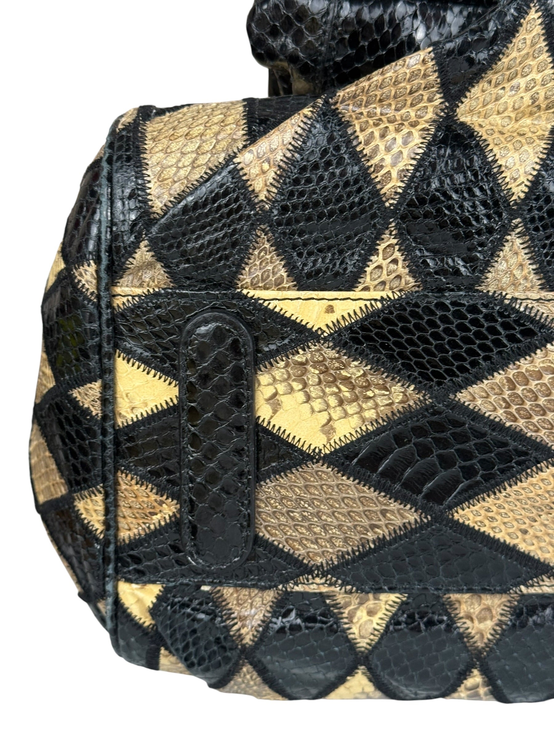 Dolce & Gabbana Miss Curly Python Patchwork Handbag