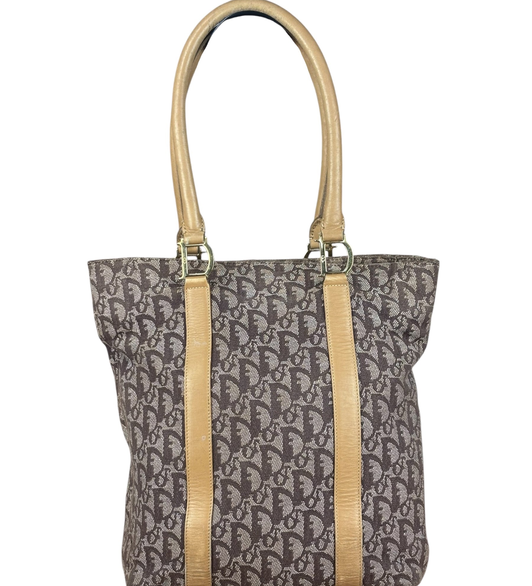 Christian Dior Vintage Brown Trotter Tote Bag