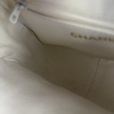 Chanel CC Patent Quilted Yellow Camera Bag 1991