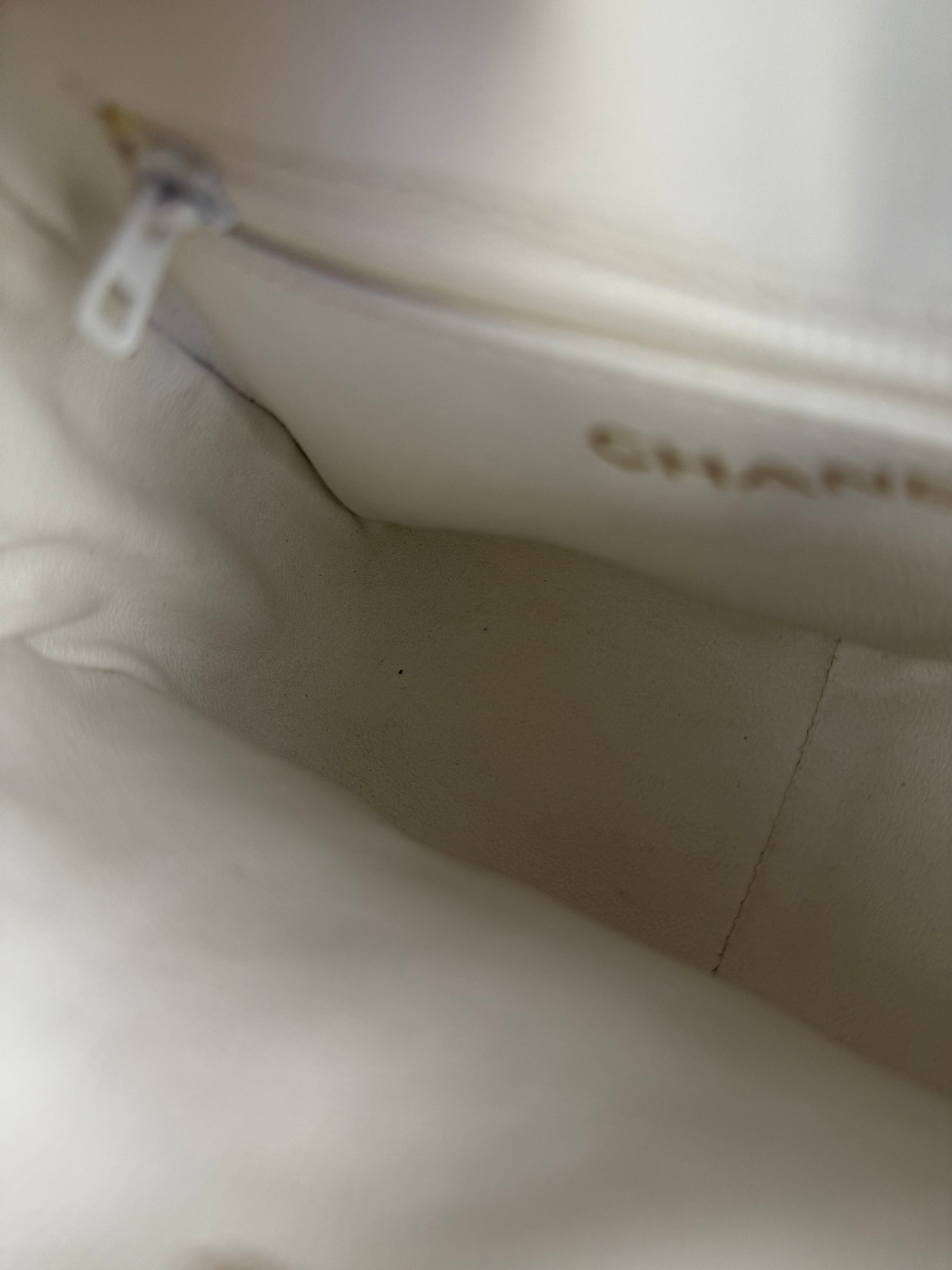 Chanel CC Patent Quilted Yellow Camera Bag 1991