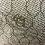 Christian Dior Vintage Beige Honeycomb Boston Bag
