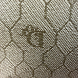 Christian Dior Vintage Beige Honeycomb Boston Bag