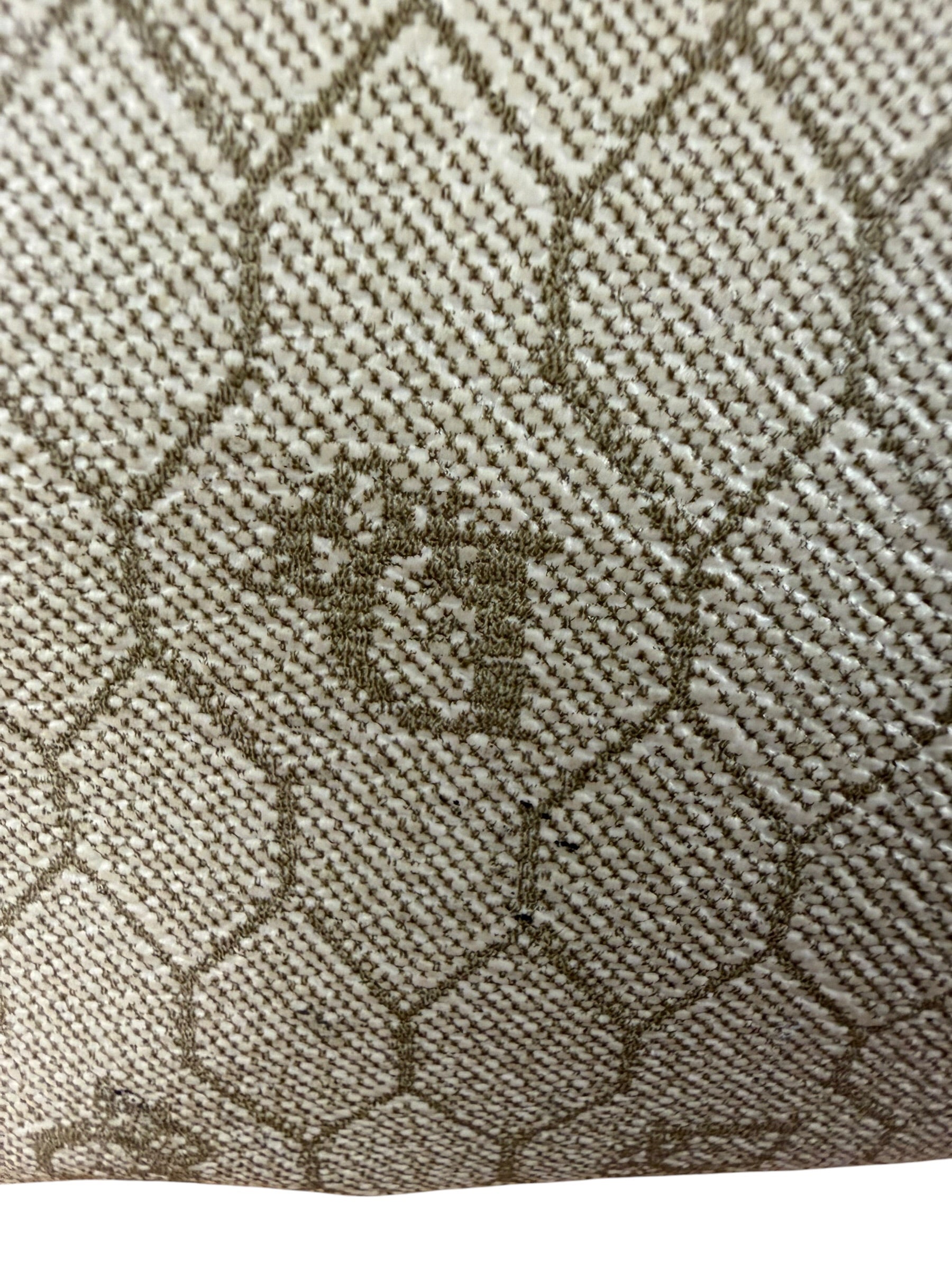 Christian Dior Vintage Beige Honeycomb Boston Bag