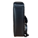 Gucci Black Leather GG Logo Marmont Noir Matelasse Shoulder Bag