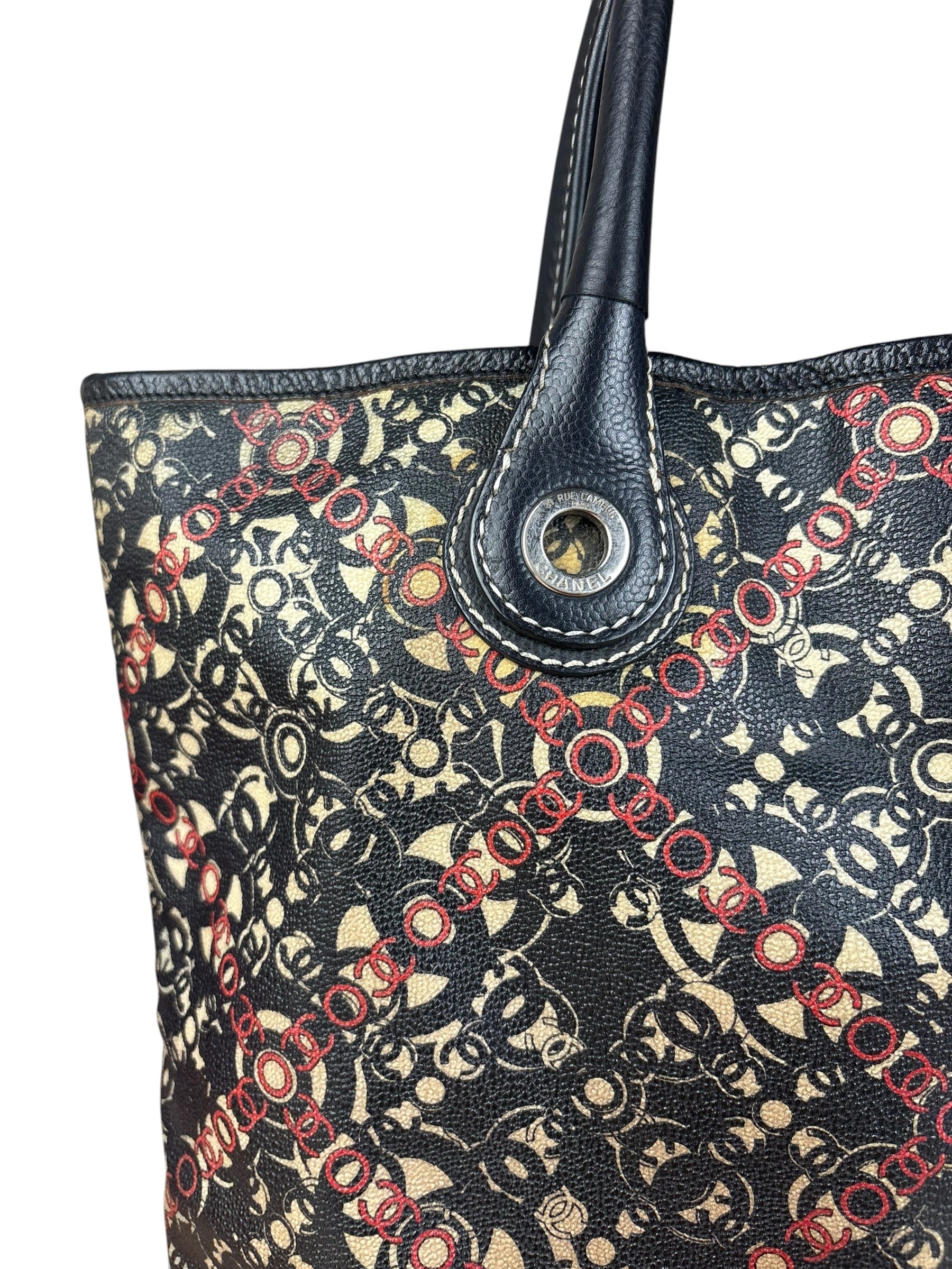 Chanel Multicolor CC Optic Coco Tote 2006