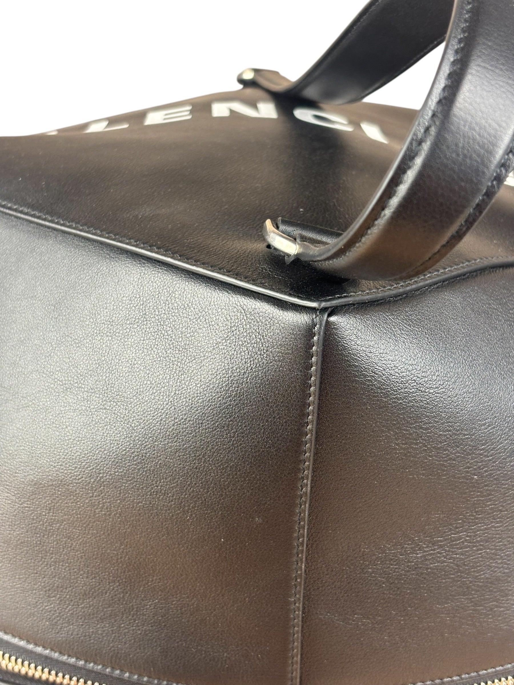 Balenciaga Black Leather Giant Box Bag
