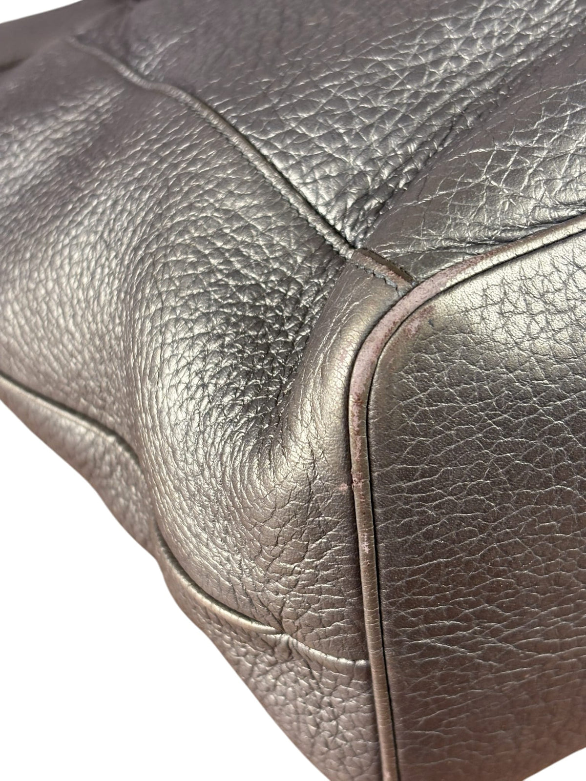 Loewe Anagram Metallic Leather Tote