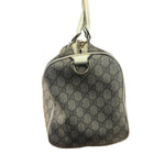 Gucci Bicolor Leather Trim GG Supreme Joy Boston Handbag