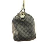 Gucci Bicolor Leather Trim GG Supreme Joy Boston Handbag