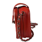 Chanel Red Quilted Lambskin Nano CC Box Camera Bag 2018