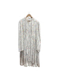 Balenciaga Thumbnail Graphic Oversized White Midi Dress