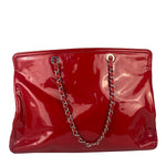 Chanel Lipstick Red Patent Leather Paris-Venice CC Jumbo Tote 2010