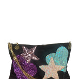 Tom Ford Black Satin Sequin Crossbody Bag