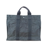 Hermes Herline Grey M Canvas Tote