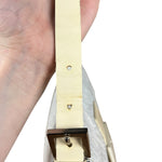Fendi Vintage Beaded Baguette White